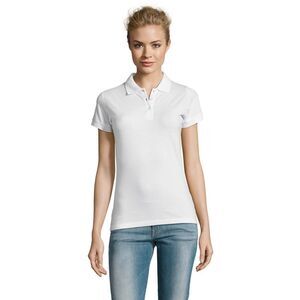 SOLS Womens/Ladies Perfect Polo Shirt / White